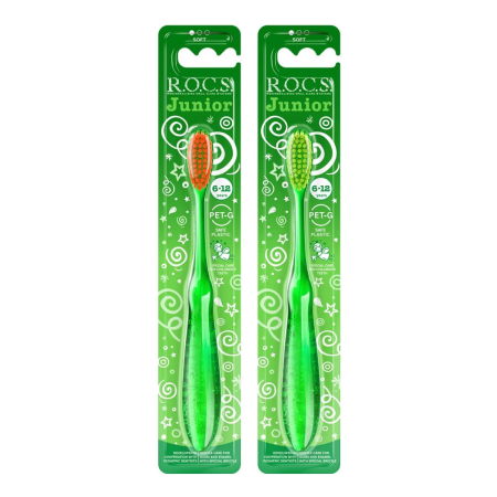 Зубная щетка R.O.C.S. Junior ЗЕЛЕНАЯ
