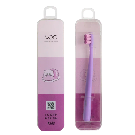 Зубная щетка для детей TM VOC kids мягкая, фиолетовая (0+)