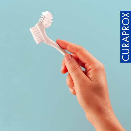Щетка CURAPROX для ухода за зубными протезами Curadent белая (BDC150)
