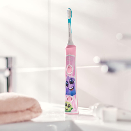 HX6352/42 - звуковая щетка PHILIPS Sonicare For Kids (РОЗОВАЯ)