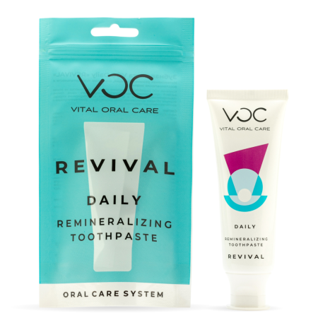 Зубная паста VOC Daily REVIVAL Реминерализация (голубая), 75 мл