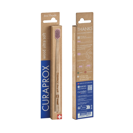 Зубная щетка CURAPROX CS Eco Wood (CS4440) РОЗОВАЯ