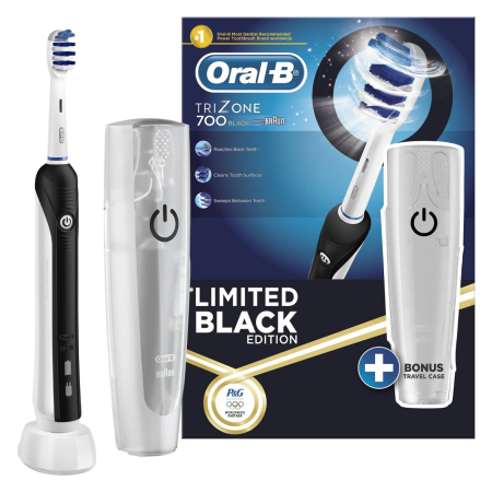 Электрическая зубная щетка Oral-B Trizone 700 Black + футляр (D16.513.U)