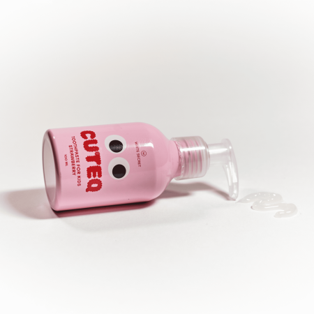 Детская зубная паста White Secret Cuteq Strawberry Клубника (2-6 лет), 100 мл