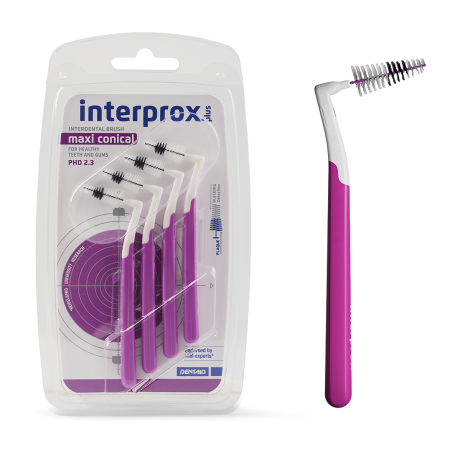 Ершик межзубный Interprox Plus - ДЛИННАЯ ручка - MAXI Conical 2,3 (4 шт)