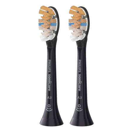 HX9092/11 - насадки Philips Premium All-in-One, ЧЕРНЫЕ (2 шт)