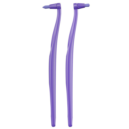 Зубная щетка SPLAT Smilex ortho монопучковая (держатель+ 4 насадки) ФИОЛЕТОВАЯ