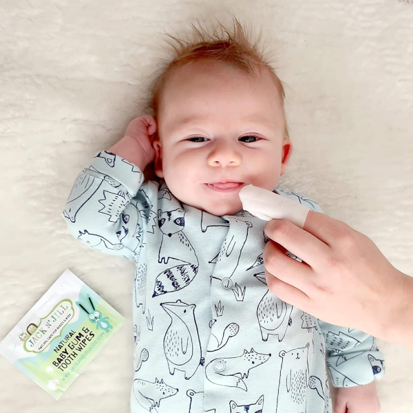 Jack N' Jill Детские салфетки для полости рта с ксилитом, 25 шт