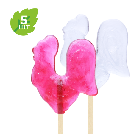 НАБОР 5 ШТ - Леденец с ксилитом Петушок, с логотипом ДентМарт, 12 гр. НАБОР 5 ШТ - Леденец с ксилитом Петушок, с логотипом ДентМарт, 12 гр.