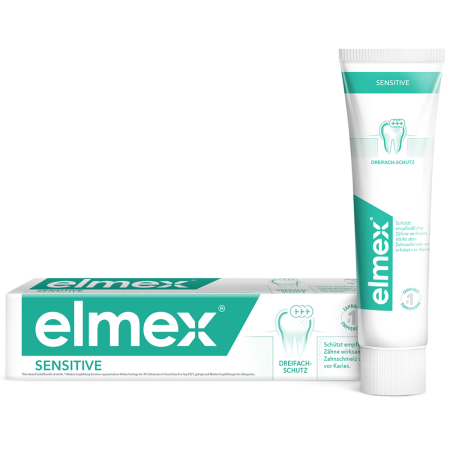 Зубная паста ЭЛМЕКС Elmex Sensitive, 75 мл (зеленая)