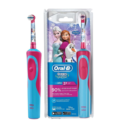 Электрическая зубная щетка Oral-B Vitality Stages Power Холодное сердце (3+)