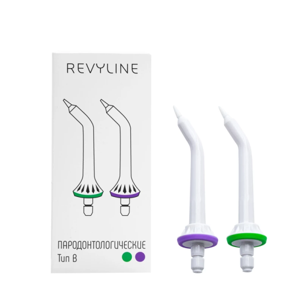 Пародонтологические насадки Тип В для ирригаторов Revyline RL 200/200XL/210, 2 шт.