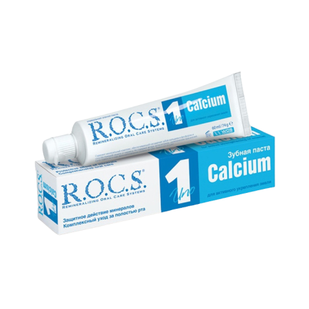 R.O.C.S. Зубная паста - UNO Calcium (Кальций), 60 мл