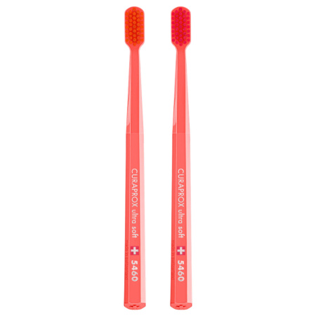 Набор зубных щеток CURAPROX "ultrasoft" Coral (2 шт.) (CS5460/2 Coral)