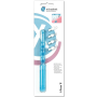 Монопучковая щетка Miradent I-Prox P transparent Blue (ручка + 4 насадки) ГОЛУБАЯ