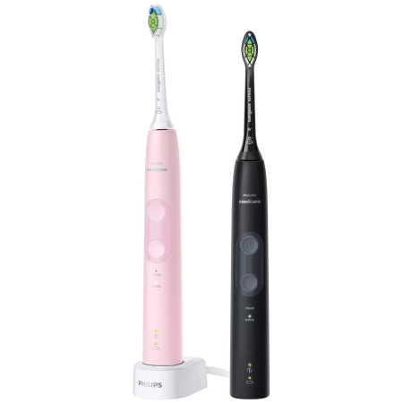 Электрические зубные щетки Philips Sonicare ProtectiveClean HX6830/35 черная и розовая
