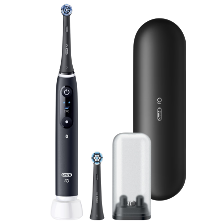 Электрическая зубная щетка ORAL-B iO Series 6N Black с черным футляром и 2 насадками (iOM6.2Q6.2DK / iOM6.2BD6.BD - type 3795)