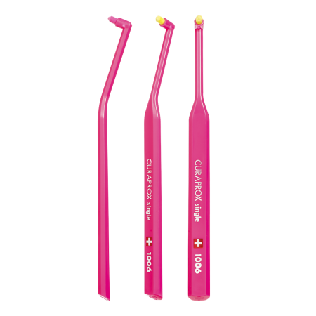 Монопучковая щетка CURAPROX CS1006 МАЛИНОВАЯ