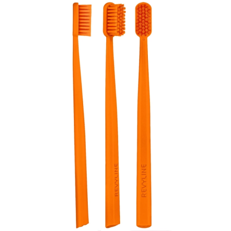 Набор з/щеток Revyline SM 6000 DUO Оранжевая + Хаки (soft-medium), 2 шт.