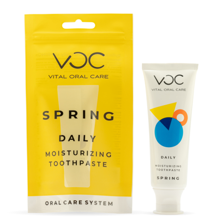 Зубная паста VOC Daily SPRING Увлажнение (желтая), 75 мл