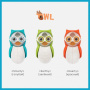 Держатель Flipper OWL HEARTY для зубной щетки со встроенными песочными часами Красный Держатель Flipper OWL HEARTY для зубной щетки со встроенными песочными часами Красный