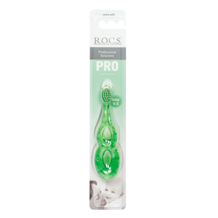 Зубная щетка R.O.C.S. PRO Baby САЛАТОВАЯ Зубная щетка R.O.C.S. PRO Baby САЛАТОВАЯ