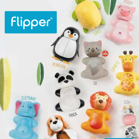 Держатель Flipper FUN Animal с зубной щеткой - Пингвин Держатель Flipper FUN Animal с зубной щеткой - Пингвин
