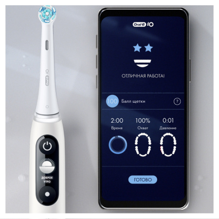 Электрическая зубная щетка Oral-B iO Series 7 White Alabaster (iOM7.1A1.1BD) Электрическая зубная щетка Oral-B iO Series 7 White Alabaster (iOM7.1A1.1BD)