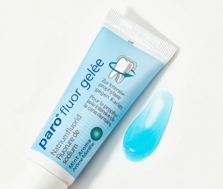 Гель Paro fluor gelle для полости рта с флюоридом натрия, ментоловый, 25 г