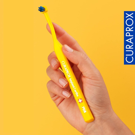 Зубная щетка CURAPROX 708 для имплантов и ортоконструкций (CS 708) ЖЕЛТАЯ Зубная щетка CURAPROX 708 для имплантов и ортоконструкций (CS 708) ЖЕЛТАЯ
