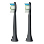 HX6062/13 - насадки Philips DiamondClean/Optimal White стандартные, ЧЕРНЫЕ (2 шт)