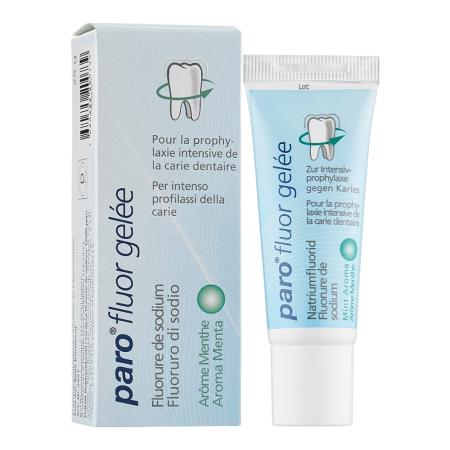 Гель Paro fluor gelle для полости рта с флюоридом натрия, ментоловый, 25 г