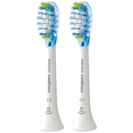 HX9042/17 - насадки Philips AdaptiveClean/Premium Plaque Defence, БЕЛЫЕ (2 шт)