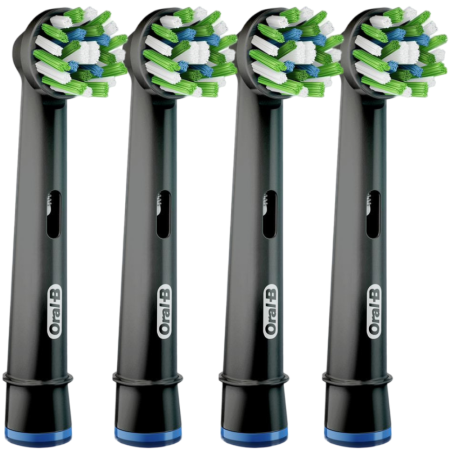БЛИСТЕР ИЗ 4 насадок ORAL-B Cross Action Black / ЧЕРНЫЕ