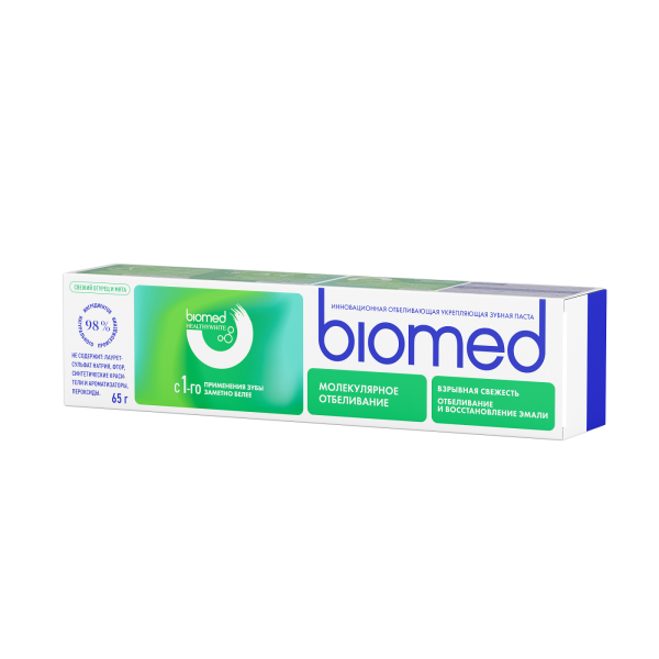 Зубная паста Biomed Взрывная свежесть. Свежий огурец и мята, 65 г (ЗЕЛЕНАЯ) Зубная паста Biomed Взрывная свежесть. Свежий огурец и мята, 65 г (ЗЕЛЕНАЯ)