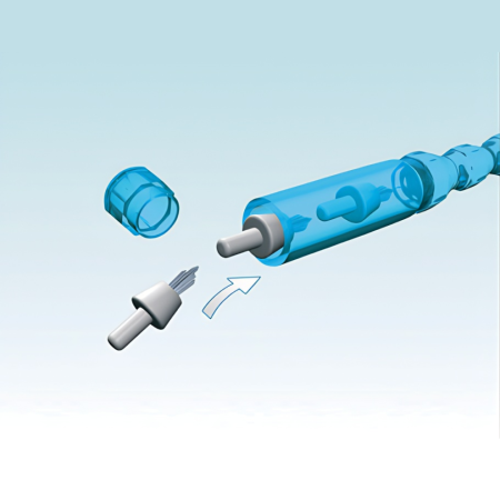 Монопучковая щетка Miradent I-Prox P transparent Pink (ручка + 4 насадки)РОЗОВАЯ