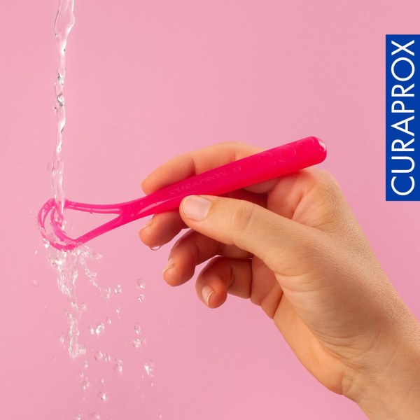 CURAPROX Двойной скребок для языка (СТС 202) САЛАТОВЫЙ
