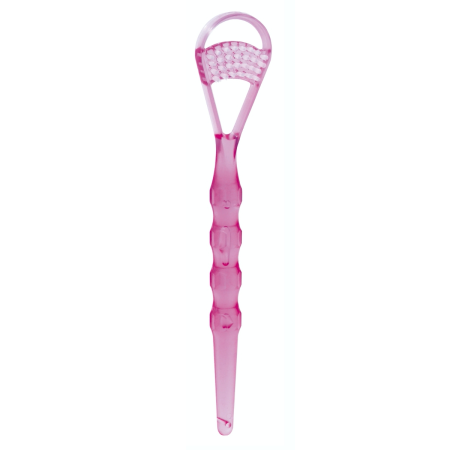 Щетка для чистки ЯЗЫКА Miradent Tong-Clin De Luxe, розовая