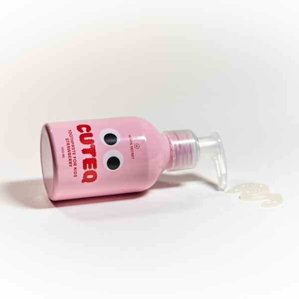 Детская зубная паста White Secret Cuteq Strawberry Клубника (2-6 лет), 100 мл Детская зубная паста White Secret Cuteq Strawberry Клубника (2-6 лет), 100 мл