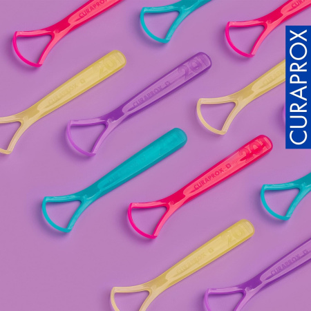CURAPROX Одиночный скребок для языка (СТС 201) САЛАТОВЫЙ CURAPROX Одиночный скребок для языка (СТС 201) САЛАТОВЫЙ