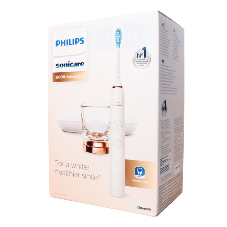 HX9911/94 - звуковая щетка PHILIPS 9000 Diamond Clean, 1 насадка, Цвет белый