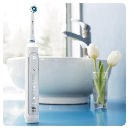 Электрическая зубная щетка Oral-B Genius 10100S White (D701.524.6XC)