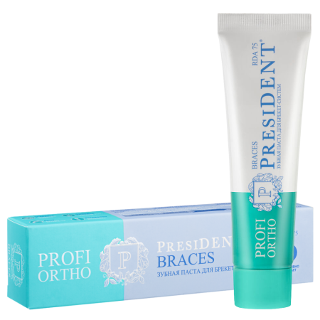 Зубная паста PresiDENT Profi ORTHO BRACES, 50 мл Зубная паста PresiDENT Profi ORTHO BRACES, 50 мл