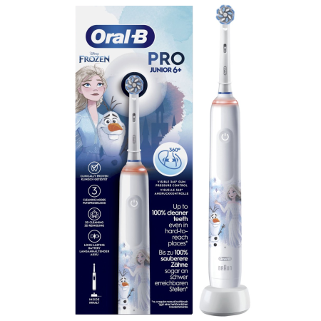 Электрическая зубная щетка Oral-B Junior Pro Frozen Холодное сердце (6+) (D505.513.Z3K - type 3772)
