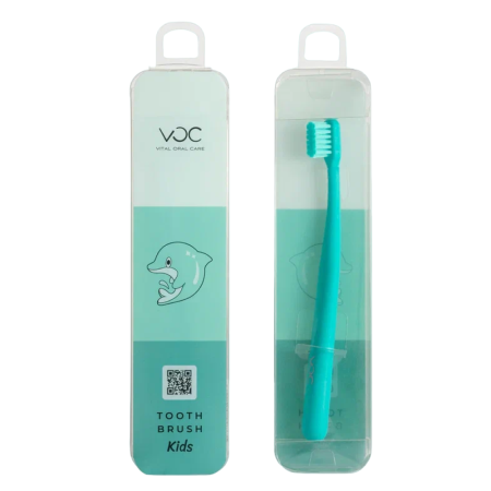 Зубная щетка для детей TM VOC kids мягкая, бирюзовая (0+) Зубная щетка для детей TM VOC kids мягкая, бирюзовая (0+)