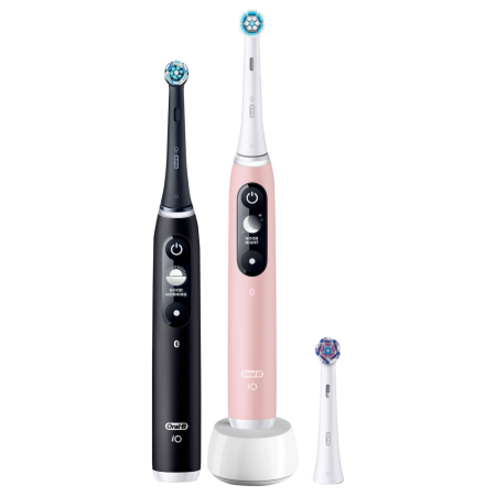 Набор из двух электрических зубных щеток Oral-B iO Series 6 Duo Black Lava, Pink Sand (iOM6d.3JE6)