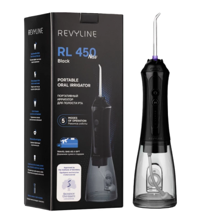 Ирригатор портативный Revyline RL 450 (черный) Ирригатор портативный Revyline RL 450 (черный)