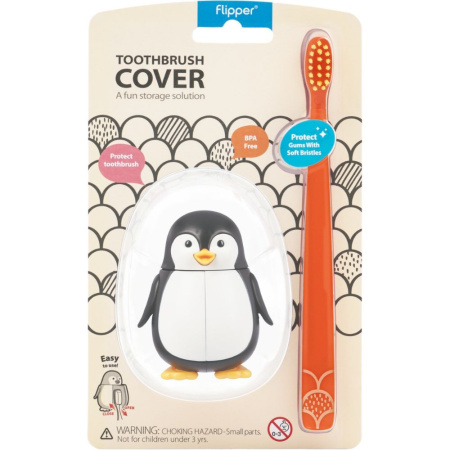 Держатель Flipper FUN Animal с зубной щеткой - Пингвин Держатель Flipper FUN Animal с зубной щеткой - Пингвин