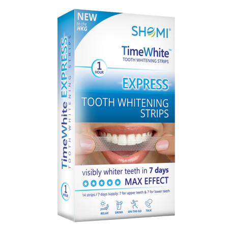 Отбеливающие полоски SHOMI TIME WHITE EXPRESS (14 шт)