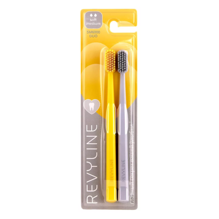 Набор з/щеток Revyline SM 6000 DUO Желтая + Серая (soft-medium), 2 шт. Набор з/щеток Revyline SM 6000 DUO Желтая + Серая (soft-medium), 2 шт.